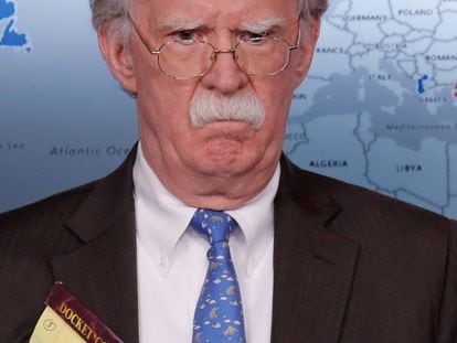 El consejero de Seguridad Nacional, John Bolton, el pasado lunes en la Casa Blanca.
