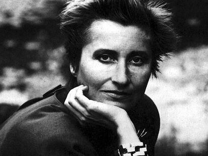 Elfriede Jelinek, a finales de los ochenta.