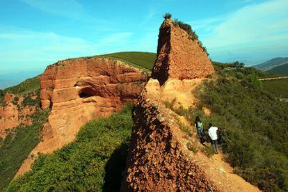 Zona de las antiguas minas romanas de oro de Las Médulas.