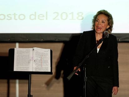 Elba Esther Gordillo, en agosto de 2018.