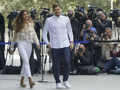 Sara Carbonero e Iker Casillas, el día que le dieron el alta al portero.