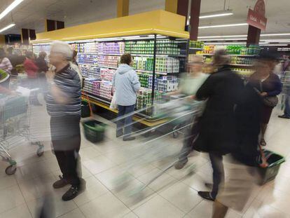 Supermercado de Mercadona en Vitoria.