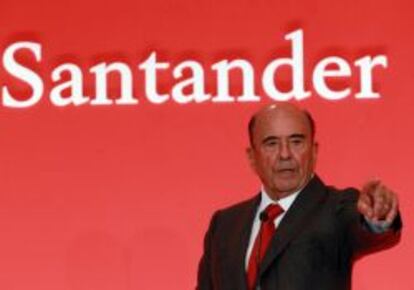 Emilio Botín, presidente del Santander