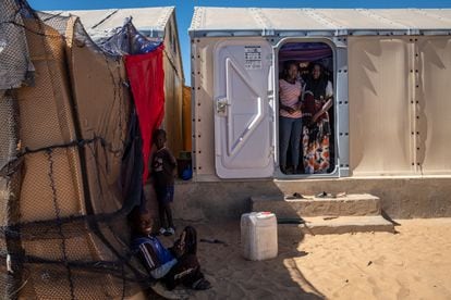 Campamento de Khar Yalla, a diez kilómetros de la costa. Muy lejos para los 10.000 desplazados por el avance del mar que se refugian en ese campo y que se dedican predominantemente a la pesca. 