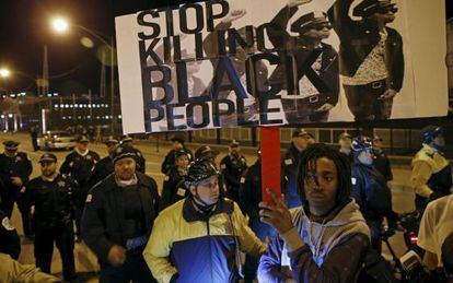 Protesta reciente en Baltimore contra la violencia policial. 