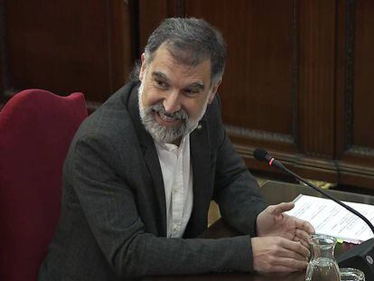 Jordi Cuixart, en el juicio del procés.