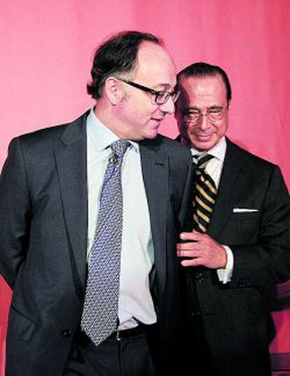 Luis Gallego, presidente de Iberia, con Antonio V&aacute;zquez, presidente de IAG.