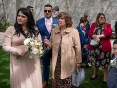 Enlace matrimonial entre Krisanne Lia y Fabian Mauro, el viernes en el Peñón, donde ya no es obligatorio la mascarilla al aire libre.