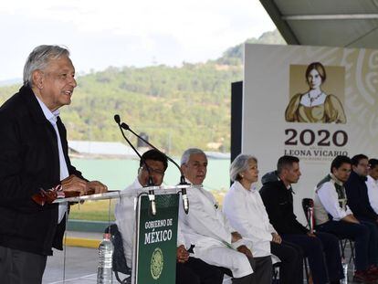 López Obrador, durante su visita al Estado mexicano de Oaxaca.