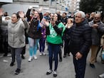 Protesta contra un desahucio en Parla.