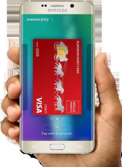 El Samsung Pay se valida con la huella dactilar o un pin.