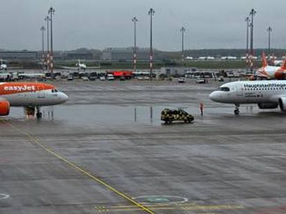 Aeropuerto Berlín-Brandenburgo Willy Brandt, en Schoenefeld (Alemania), en octubre.
