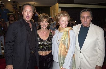Linda Blair, William Friedkin, Ellen Burstyn and writer William Peter Blatty at the revival of The Exorcist in 2000