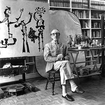 Eugenio Granell, en su estudio.