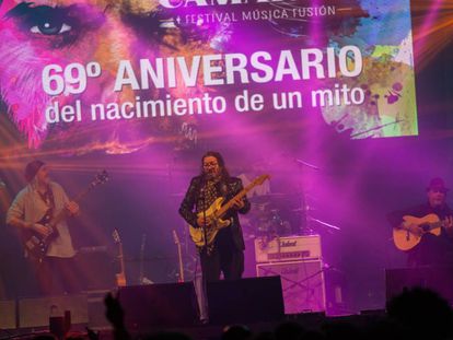 Raimundo Amador, la noche del jueves en el festival FusiónxCamarón, en San Fernado (Cádiz).
 
  
 