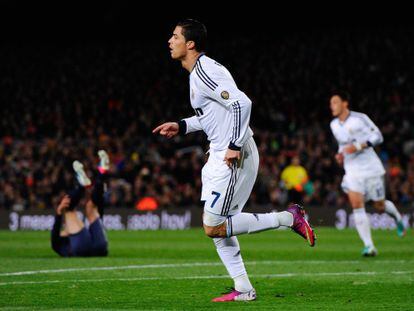 Cristiano Ronaldo celebra su segundo gol.