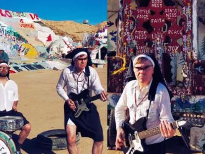 La banda asturiana presenta  Satán, sal de mí  un vídeoclip rodado, sin permiso y con dos móviles- por unos fans en Salvation Mountain y Joshua Tree National Park