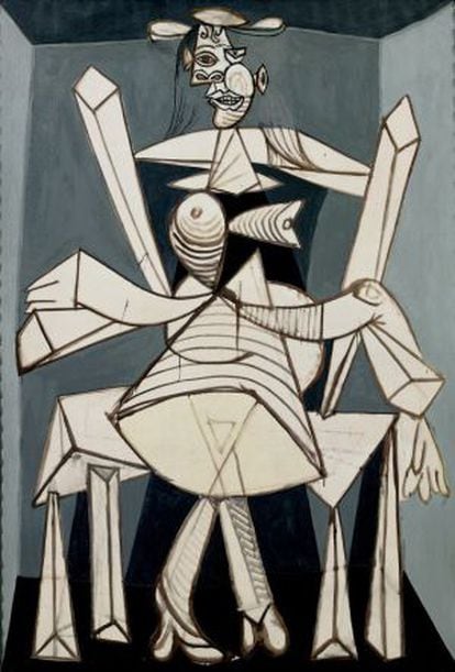 Mujer sentada en un sill&oacute;n (Dora)&#039; (1938), de Pablo Picasso.