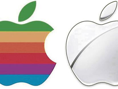 El primer logo de Apple y el &uacute;ltimo
