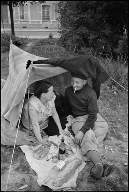 Fotografía de la serie sobre las vacaciones pagadas en Francia.