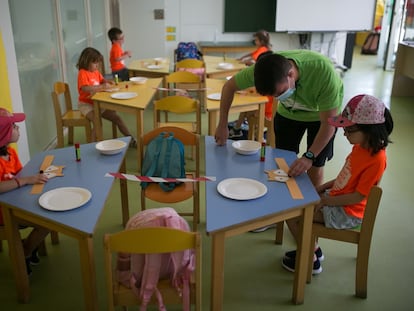 Puesta en marcha de los casales de verano en la escuela Sant Gregori de Barcelona.