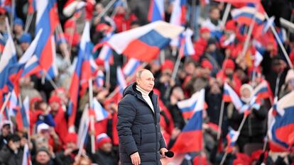 Vladímir Putin, durante su discurso del pasado sábado en Moscú.