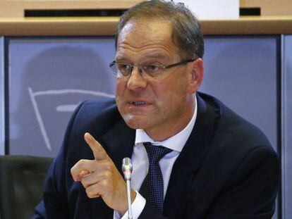 Tibor Navracsics, ante el Parlamento Europeo en 2019.