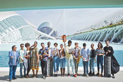 «Valencia es el paraíso de las jam sessions», recalcan los alumnos de la escuela Berklee en la Ciudad de las Artes y las Ciencias.