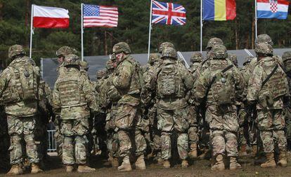 Tropas de la OTAN en Polonia en 2017.