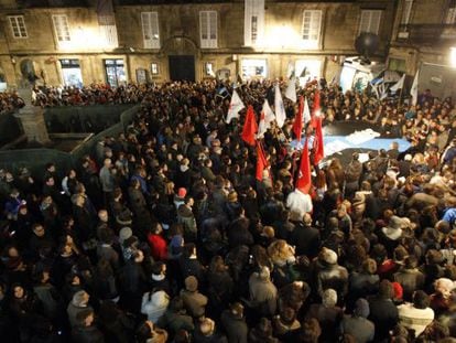 Manifestación en Santiago de Compostela 