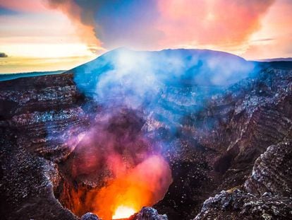 El volcán Masaya, en Nicaragua.