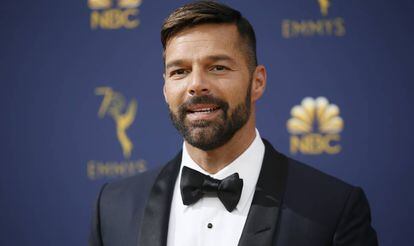 Ricky Martin, en los Premios Emmy, en Los Ángeles, el pasado septiembre.
