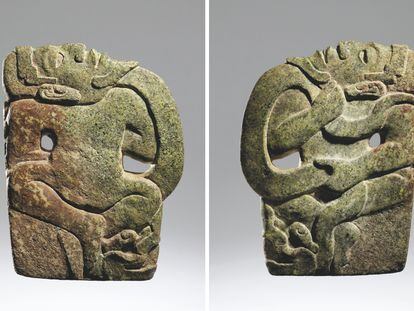 Un hacha maya vendida por 795.000 dólares en una subasta de Christie's en París.