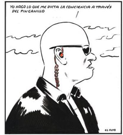 Viñeta enviada por El Roto al ofrecerle participar en este reportaje. Se publicó en EL PAÍS en octubre de 2010.