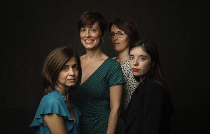 Marta Orriols, Marta Carnicero, Eva Baltasar y Luna Miguel, escritoras.