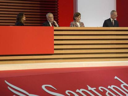 Imagen de la junta de accionistas de Banco Santander de 2019.