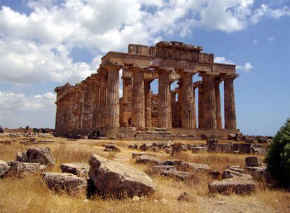 Ruinas griegas en Selinunte, Sicilia