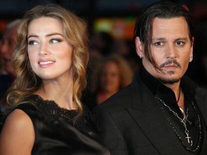 Amber Heard y Johnny Depp, cuando eran pareja.