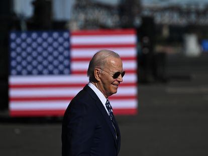 Joe Biden, el viernes en Filadelfia (EE UU).