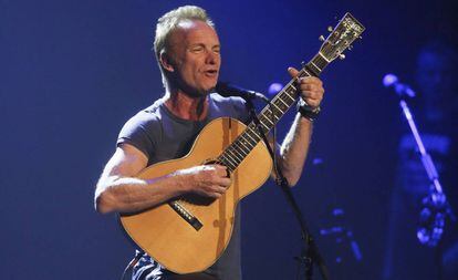 Sting, en un concierto en el Teatro Real de Madrid.
