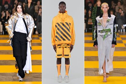 Tres looks del diseñador para su firma Off White.