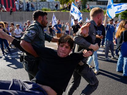 La protesta contra la reforma judicial en Israel, en imágenes