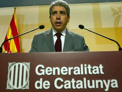 El portavoz del gobierno catalán Francesc Homs en una imagen de archivo.