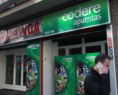 Establecimiento de apuestas de Codere en Madrid.