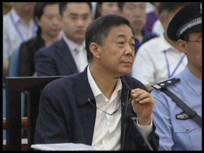 Bo Xilai, en el último día del juicio contra él.