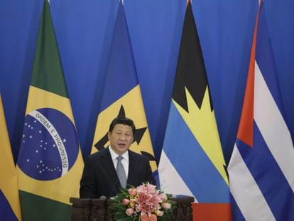 El presidente chino, Xi Jinping, participa en la primera reunión del ofro China-países latinoamericanos y caribeños (Celac), celebrada en enero de 2015 en Pekín.