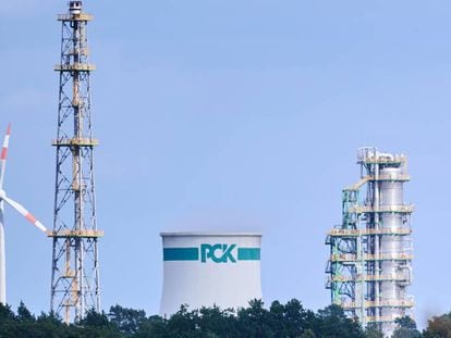 La refinería de PCK en Schwedt, Alemania, antiguamente controlada por la petrolera rusa Rosneft.