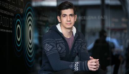 Jose Luís Hernández, durante una entrevista en Barcelona.