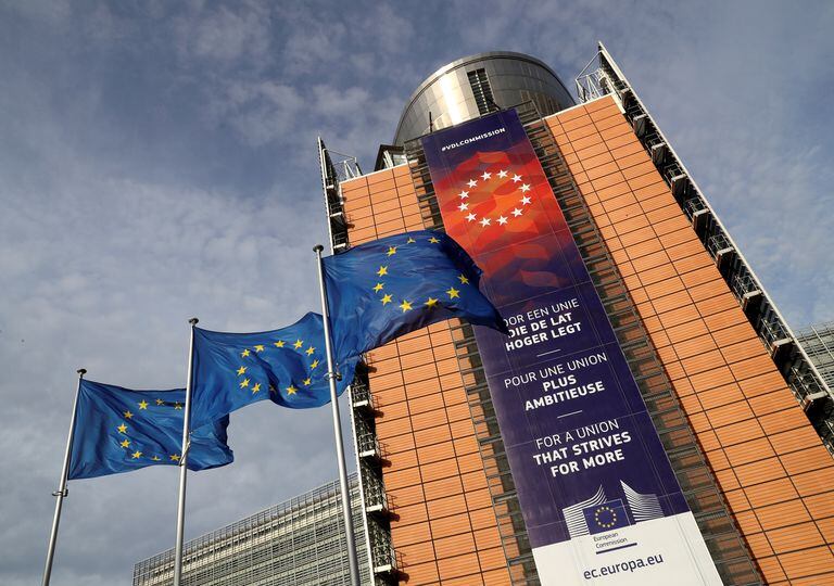 Imagen de archivo de la sede de la Comisión Europea, en Bruselas.