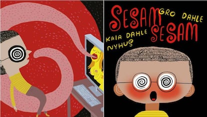 Portada del libro noruego para niños sobre pornografía 'Sesam Sesam' de la autora Gro Dahle.